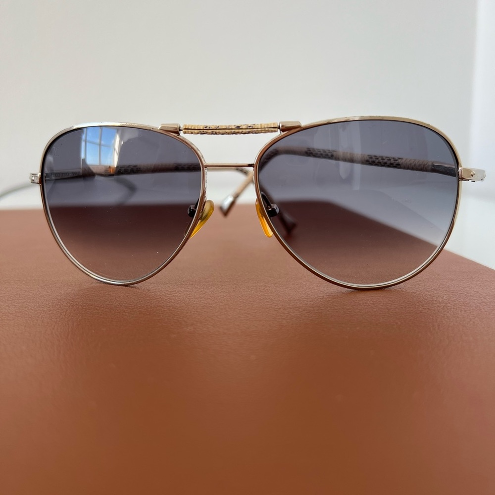 Louis Vuitton Conspiration Pilote 2011 White Aviator Sunglasses